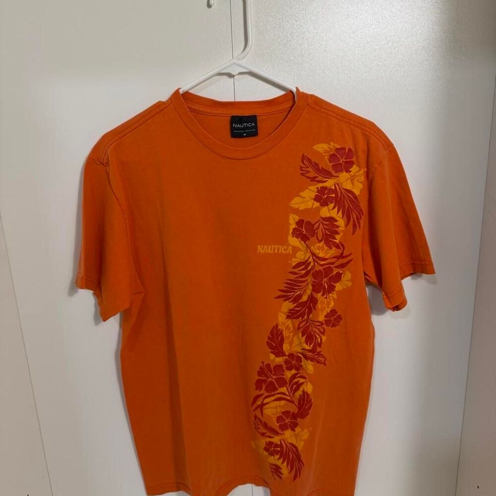 Nautica Men's Orange T-shirt
